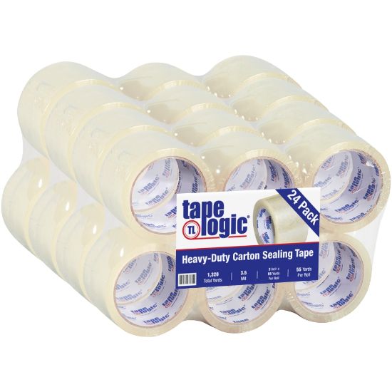 Picture of Tape Logic #350 Industrial Acrylic Tape, 3in Core, 3in x 55 Yd., Clear, Case Of 24