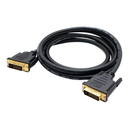 Picture of AddOn 6ft DVI-D Cable - DVI cable - dual link - DVI-D (M) to DVI-D (M) - 6 ft - black