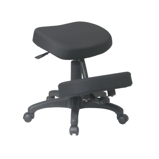 Picture of Office Star Work Smart Ergonomic Knee Chair, 5 Star Base, Black