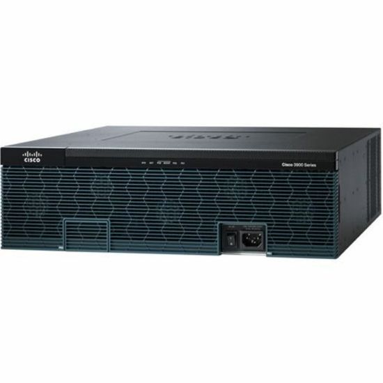 Picture of Cisco 3945E Integrated Services Router - 4 Ports - PoE Ports - Management Port - 13 - 1 GB - Gigabit Ethernet - 3U - Rack-mountable