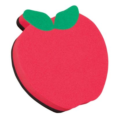 Picture of Ashley Productions Magnetic Whiteboard Erasers, 3 3/4in, Apple, Pack Of 6