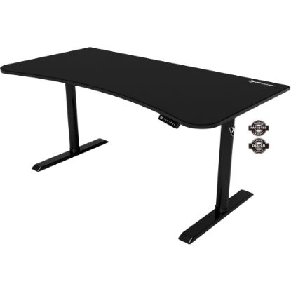 Picture of Arozzi Arena Electric 63inW Adjustable Height Standing Desk, Black