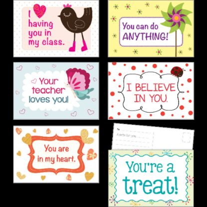 Picture of Scholastic Teachers Friend Postcards, 6in x 4in, Valentines Day, Kindergarten - Grade 5, Pack Of 36