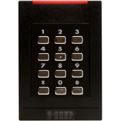 Picture of HID iCLASS RK40 6130C Smart Card Reader - Contactless - Cable - 4in Operating Range - Wiegand, Pigtail - Wall Mountable, Box Mount, Surface Mount - Black