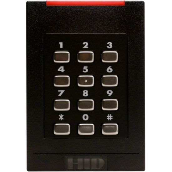 Picture of HID iCLASS RK40 6130C Smart Card Reader - Contactless - Cable - 4in Operating Range - Wiegand, Pigtail - Wall Mountable, Box Mount, Surface Mount - Black