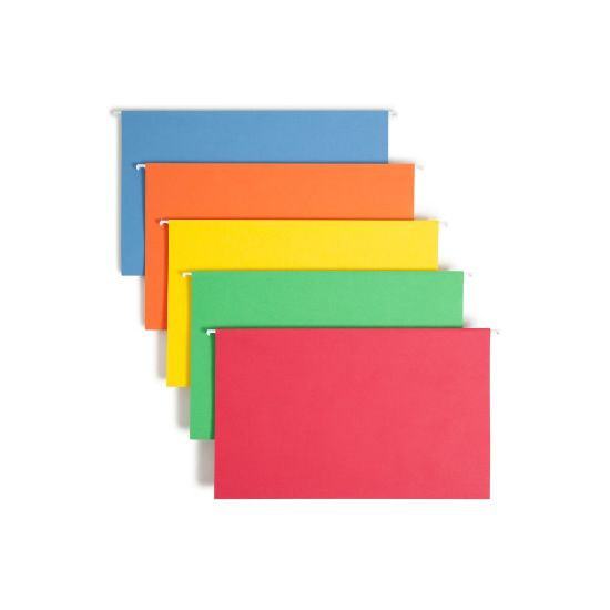 Picture of Smead Hanging File Folders, Legal Size, Assorted Bright Colors, Pack Of 25 Folders