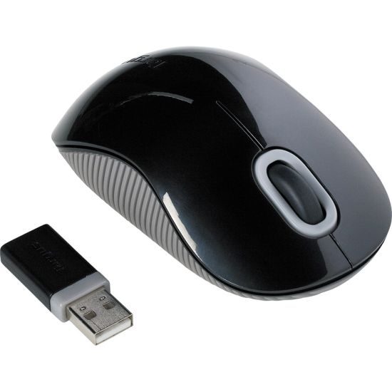 Picture of Targus Wireless Optical Mouse, Full Size, Black/Gray, AMW50US