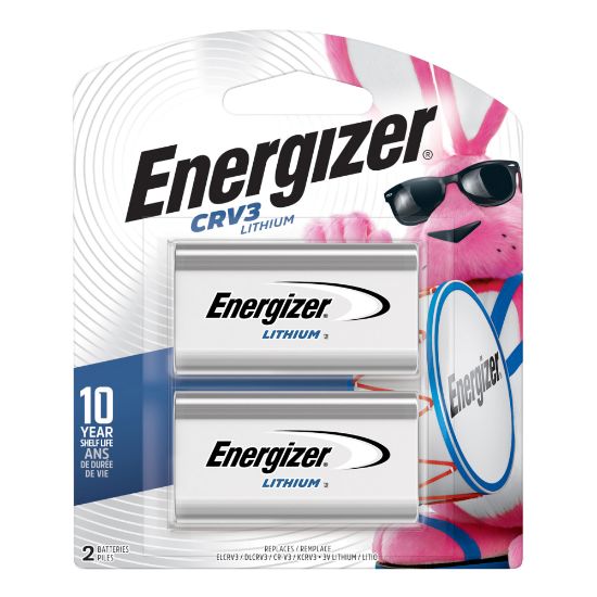 Picture of Energizer CRV 3-Volt Photo Lithium Batteries, Pack Of 2