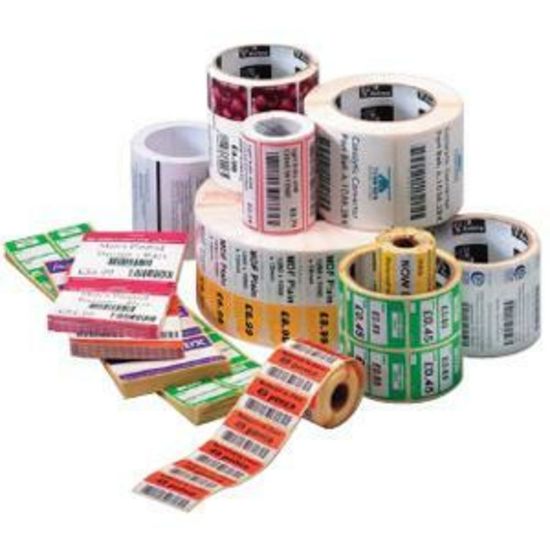 Picture of Zebra Label Paper, VS2185, 6in x 4in Thermal Transfer Zebra ZSelect 4000T, 3in Core