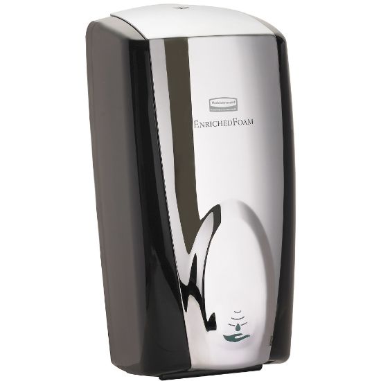 Picture of Rubbermaid Auto Foam Soap Dispenser, Black/Silver