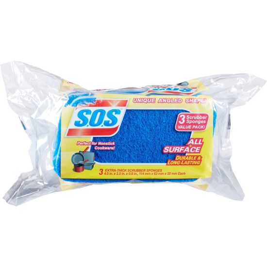 Picture of S.O.S. Sponge Scrubbers, Pack of 3