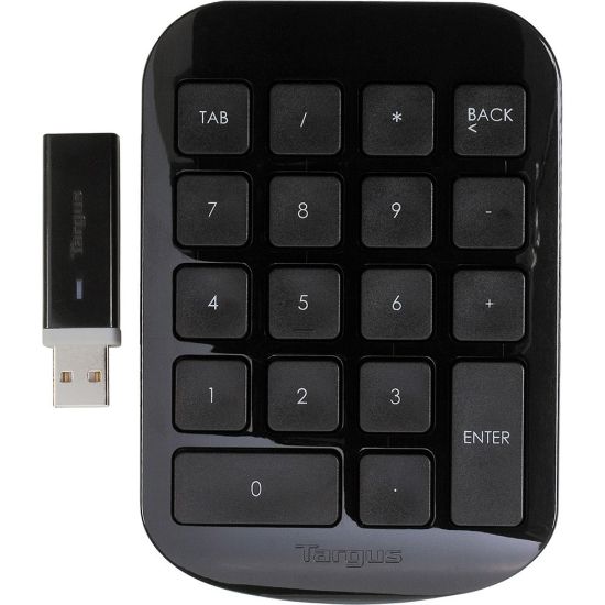 Picture of Targus Wireless Numeric Keypad, Black/Gray