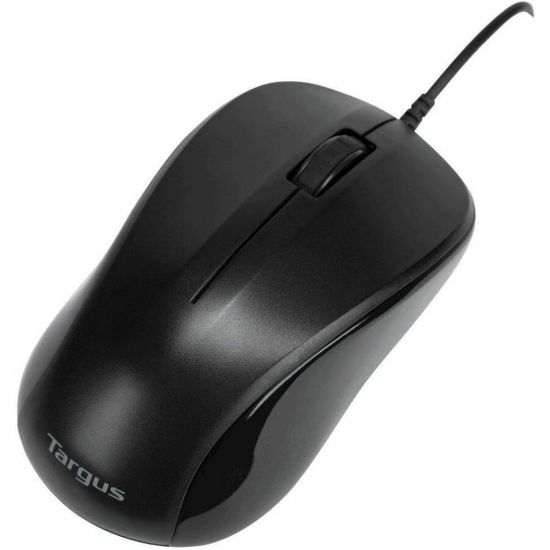 Picture of Targus Symmetrical Optical Laptop Mouse, Compact, Matte Black/Gray, AMU80US