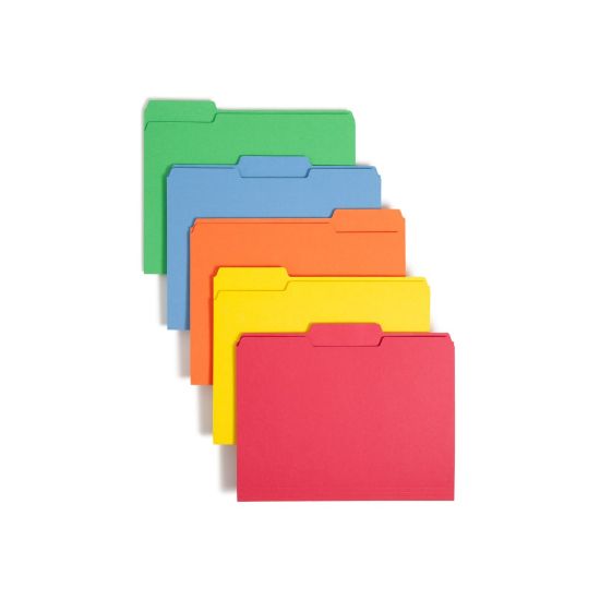 Picture of Smead Color File Folders, Letter Size, 1/3 Cut, Brights, Box Of 100