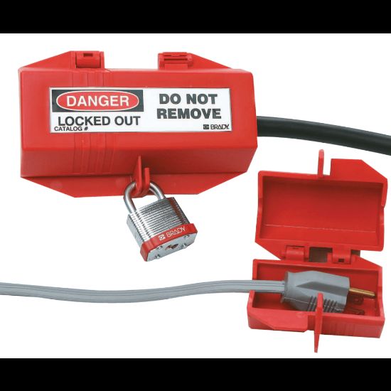 Picture of Plug Lockouts, 110V, Red