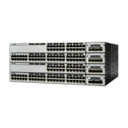 Picture of Cisco Catalyst 3750X-48T-S Layer 3 Switch - 48 Ports - Manageable - 10/100/1000Base-T - 3 Layer Supported - 1U High - Rack-mountable - Lifetime Limited Warranty