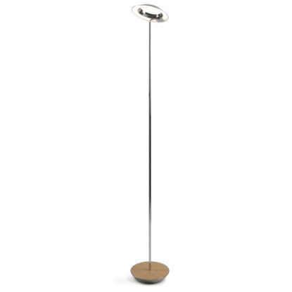 Picture of Koncept Royyo LED Floor Lamp, 45-1/2inH, Chrome Body/White Oak Base