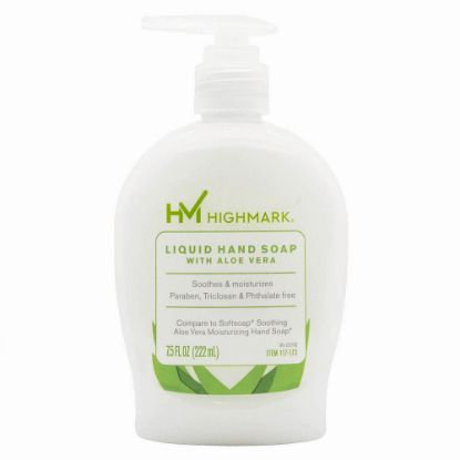 Picture of Highmark Aloe Liquid Hand Soap, Floral Scent, 7.5 Oz, White