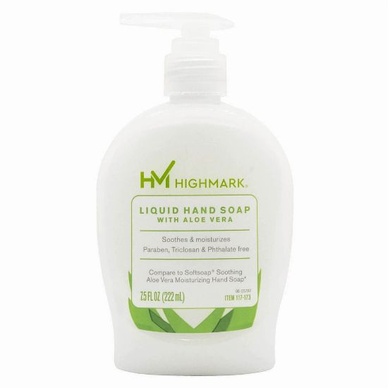 Picture of Highmark Aloe Liquid Hand Soap, Floral Scent, 7.5 Oz, White