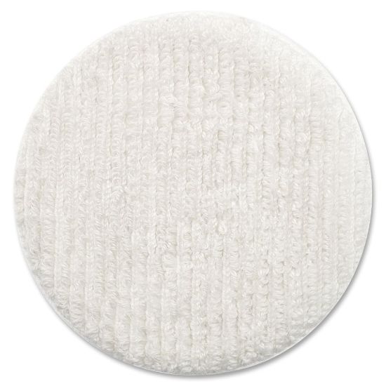 Picture of Oreck Floor Machine Terry Cloth Bonnet - 12in Diameter - 1Each x 12in Diameter - Terry Cloth - Warm White