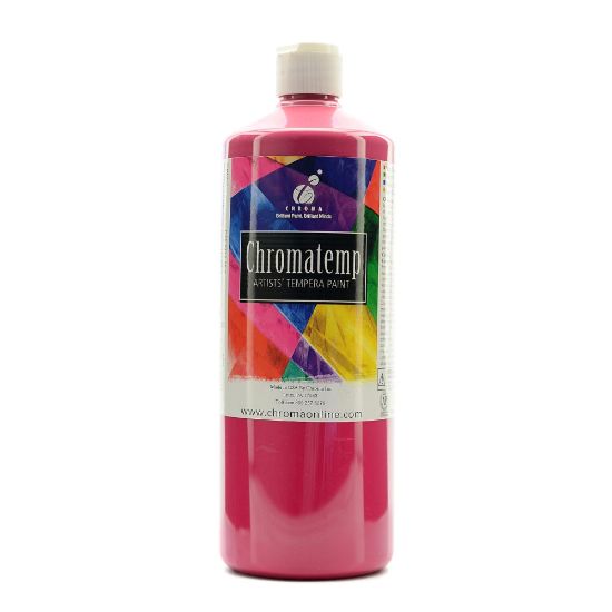 Picture of Chroma ChromaTemp Artists Tempera Paint, 32 Oz, Magenta, Pack Of 2