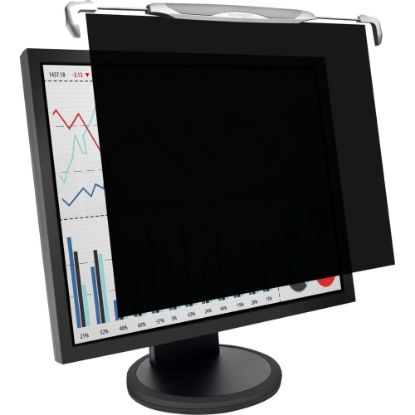 Picture of Kensington Snap2 Monitor Privacy Screen Filter, 22in Widescreen, Black/Silver, K55779WW