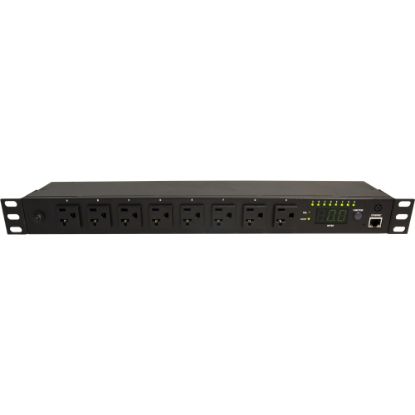 Picture of Minuteman RPM1581HVN 8-Outlets PDU - NEMA 5-15P - 8 x NEMA 5-15/20R - 120 V AC - 1U - Horizontal/Vertical - Rack-mountable