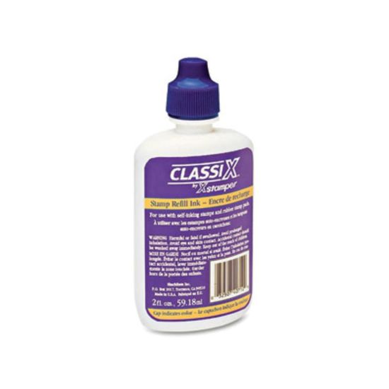 Picture of Xstamper Classix Custom Self-Inking Refills - 1 Each - Blue Ink - 2 fl oz