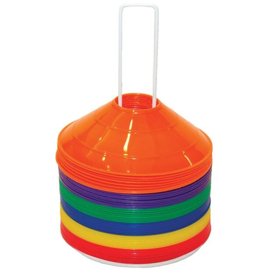 Picture of Champion Sports Saucer Field Cone Set, Assorted Colors, Pack Of 48