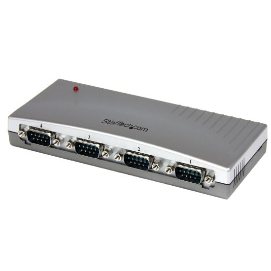 Picture of StarTech.com 4-port USB to RS-232 Serial DB9 Adapter Hub