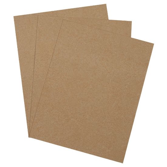 Picture of Partners Brand Heavy-Duty Chipboard Pads, 8 1/2in x 11in, Kraft, Case Of 750