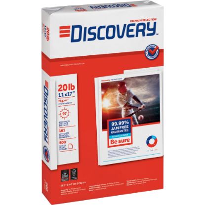 Picture of Discovery Premium Selection Multi-Use Paper, Ledger Size (11in x 17in), 20 Lb, Carton Of 2,500 Sheets