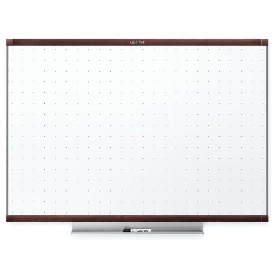 Picture of Quartet Prestige 2 Total Erase Melamine Dry-Erase Whiteboard, 48in x 36in, Wood Frame With Mahogany Finish