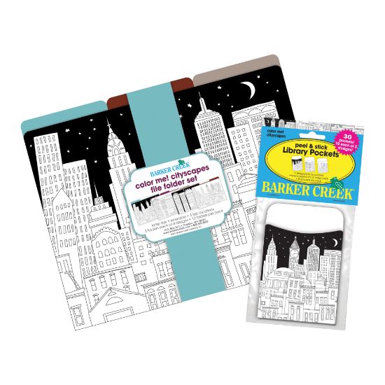 Picture of Barker Creek Folder/Pocket Set, 9in x 12in, Cityscapes, Set of 42