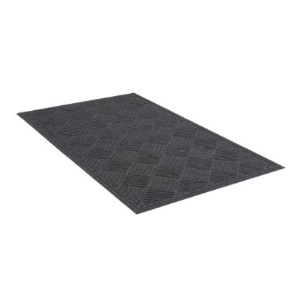 Picture of Apache Mills Crosshatch Heavy-Duty Mat, 36in x 60in, Charcoal