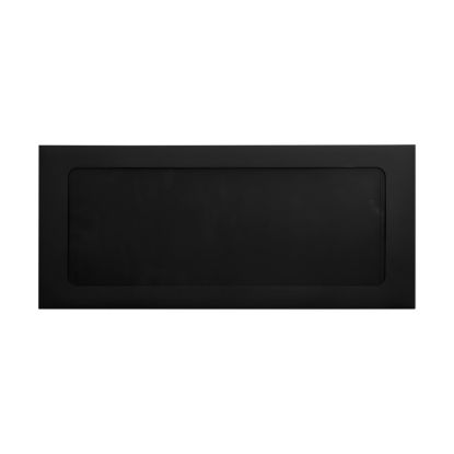 Picture of LUX #10 Envelopes, Full-Face Window, Gummed Seal, Midnight Black, Pack Of 50