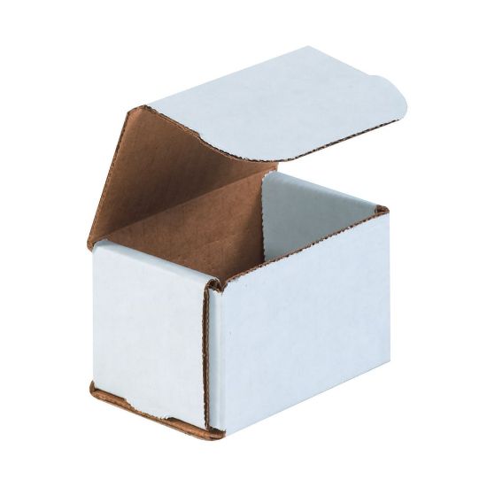 Picture of Partners Brand White Corrugated Mailers, 3in x 2in x 2in, Pack Of 50