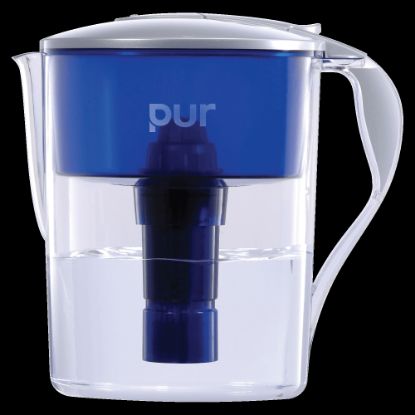 Picture of Honeywell Pur Water Filter Pitcher, 40 Gallon Capacity, Blue/Clear