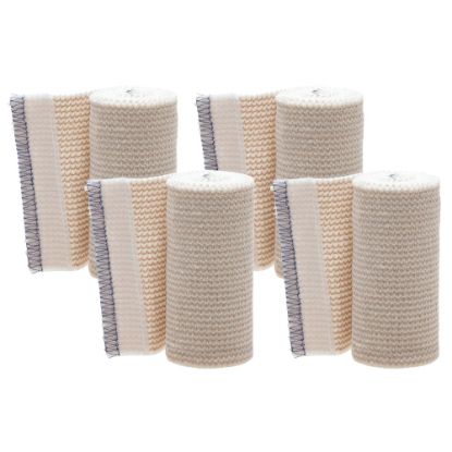 Picture of Medline Non-Sterile Matrix Elastic Bandages, 6in x 5 Yd., White/Beige, 4 Bandages Per Box, Case Of 5 Boxes