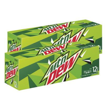 Picture of Mountain Dew, 12 Oz, Pack Of 24 Cans