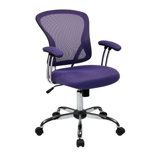 Picture of Office Star Avenue Six Juliana Mesh Task Chair, Purple/Silver