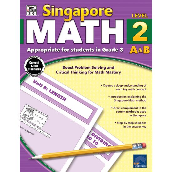 Picture of Thinking Kids Singapore Math Workbook, Grade 3