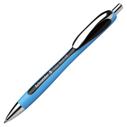 Picture of Schneider Slider Rave Ballpoint Pen, Extra Bold, 1.4 mm, Black/Blue Barrel, Black Ink