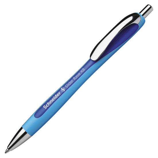 Picture of Schneider Slider Rave Ballpoint Pen, Extra Bold Point, 1.4 mm, Blue Barrel, Blue Ink