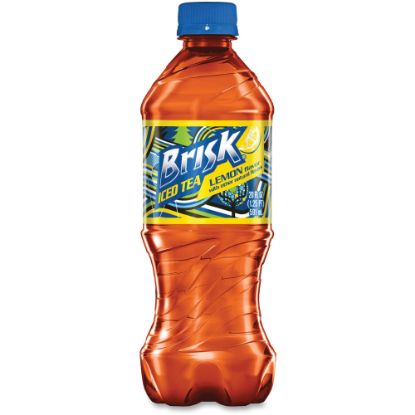 Picture of Brisk Iced Lemon Black Tea Bottle - 20 oz - 24 Bottle - 24 / Carton