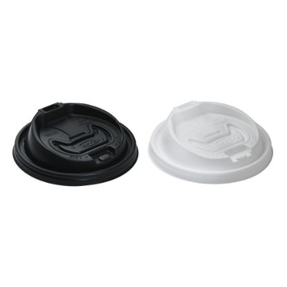 Picture of Dart Optima Reclosable Hot Cup Lids, For 12-24 Oz Foam Cups, White, Case Of 1,000