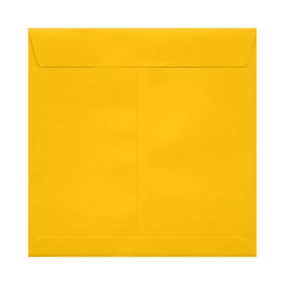 Picture of LUX Square Envelopes, 7 1/2in x 7 1/2in, Peel & Press Closure, Sunflower Yellow, Pack Of 500