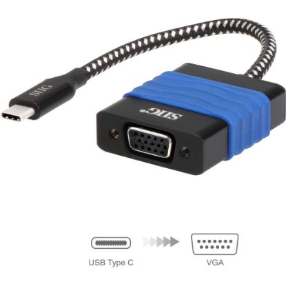 Picture of SIIG USB Type-C to VGA Video Cable Adapter - USB Type C - 1 x VGA