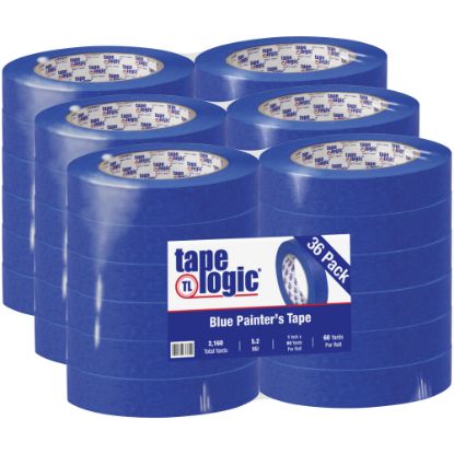 Picture of Tape Logic 3000 Painters Tape, 3in Core, 1in x 180ft, Blue, Case Of 36