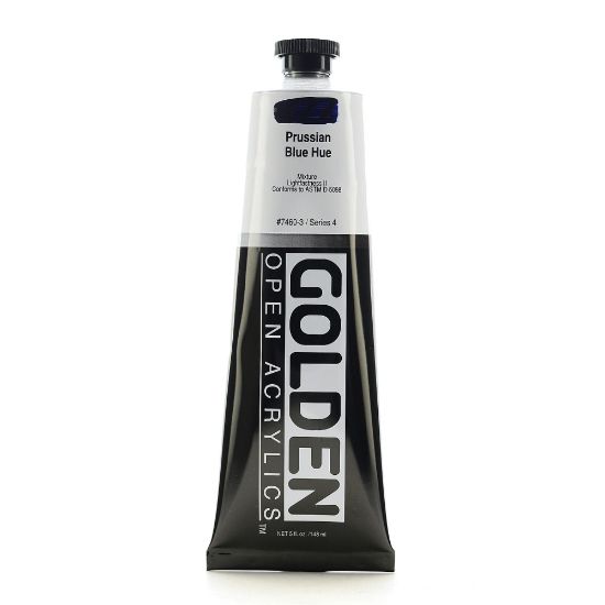 Picture of Golden OPEN Acrylic Paint, 5 Oz Tube, Prussian Blue Hue